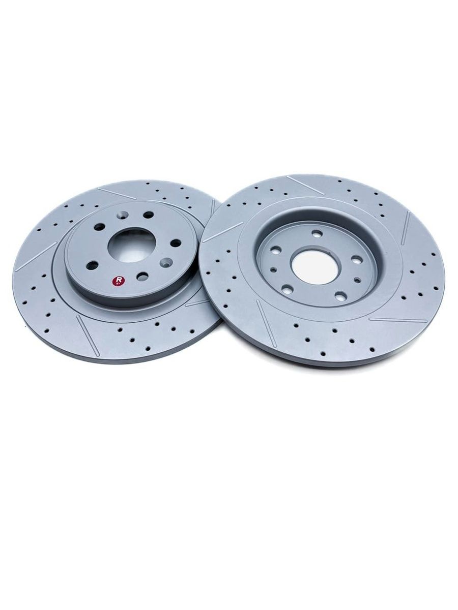 HAVAL Jolion 4x4/ 2WD 2024-/H3. Комплект задних перфорированных тормозных дисков 3502107XGW02A/3502179XGW02A - Фото 1